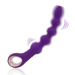 Beaded Vibrating Anal Plug