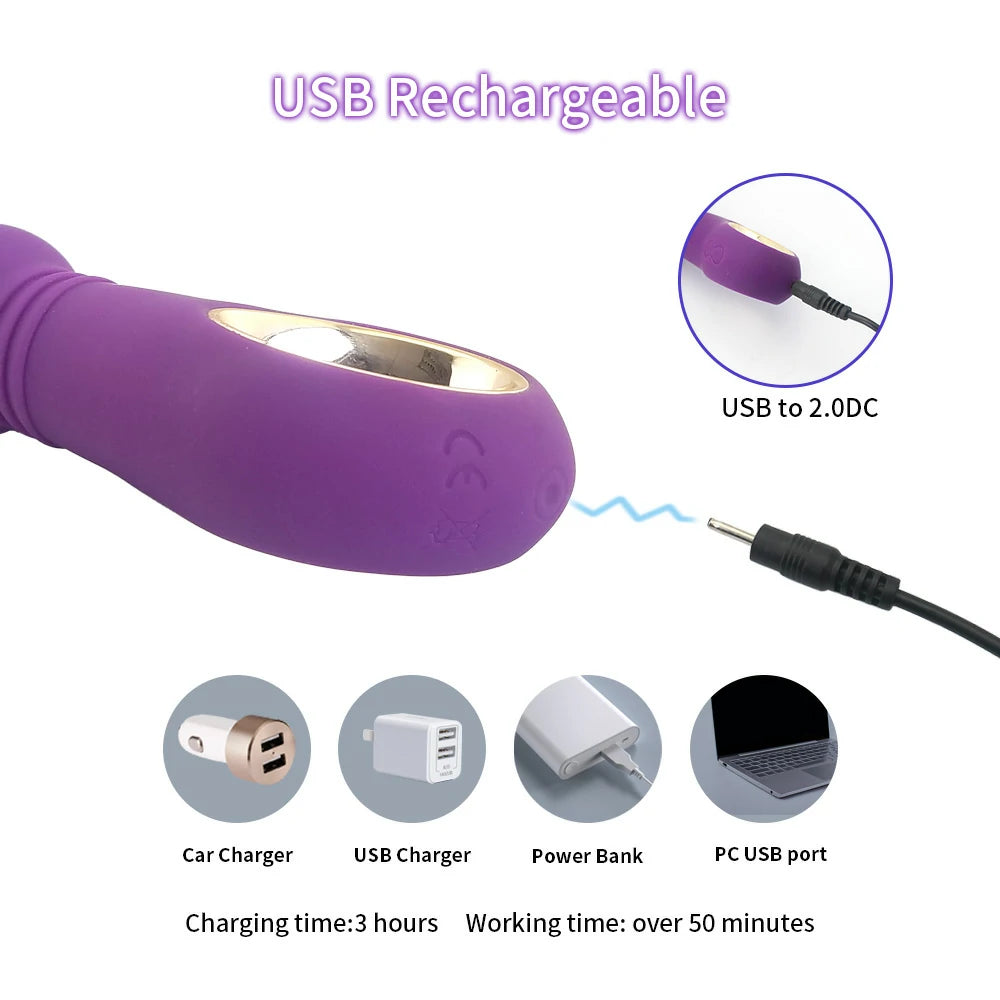 Beaded Vibrating Anal Plug