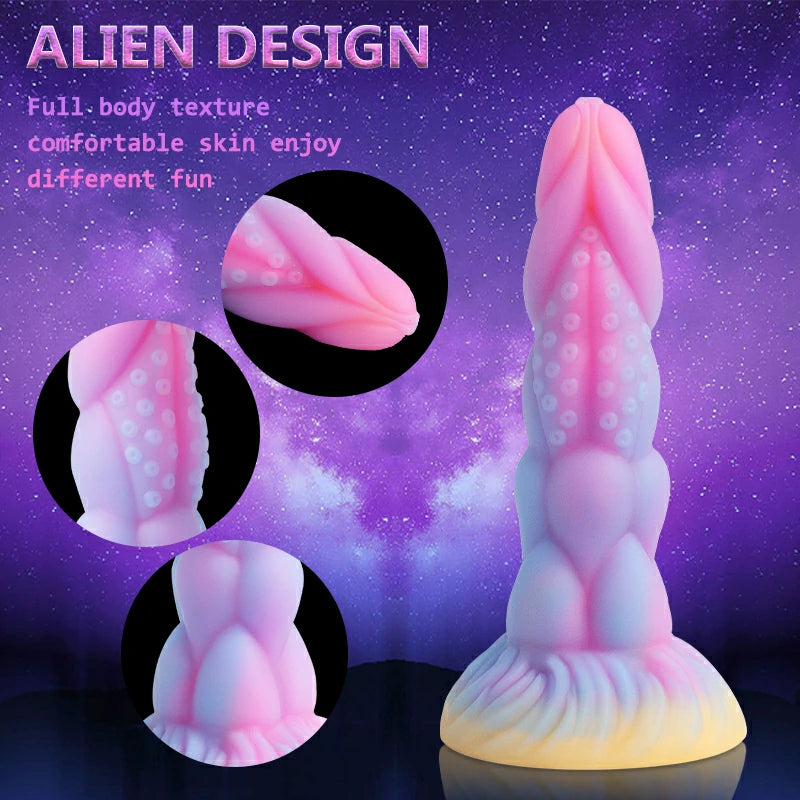 Bizarre Glow Fantasy Sea Serpent-Shaped Dildo