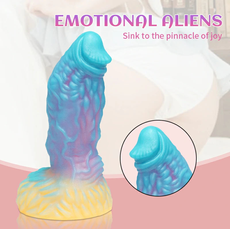 Bizarre Glow Fantasy Pangolin-Shaped Dildo