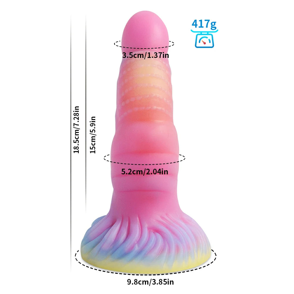 Bizarre Glow Fantasy Giant Elephant-Shaped Dildo