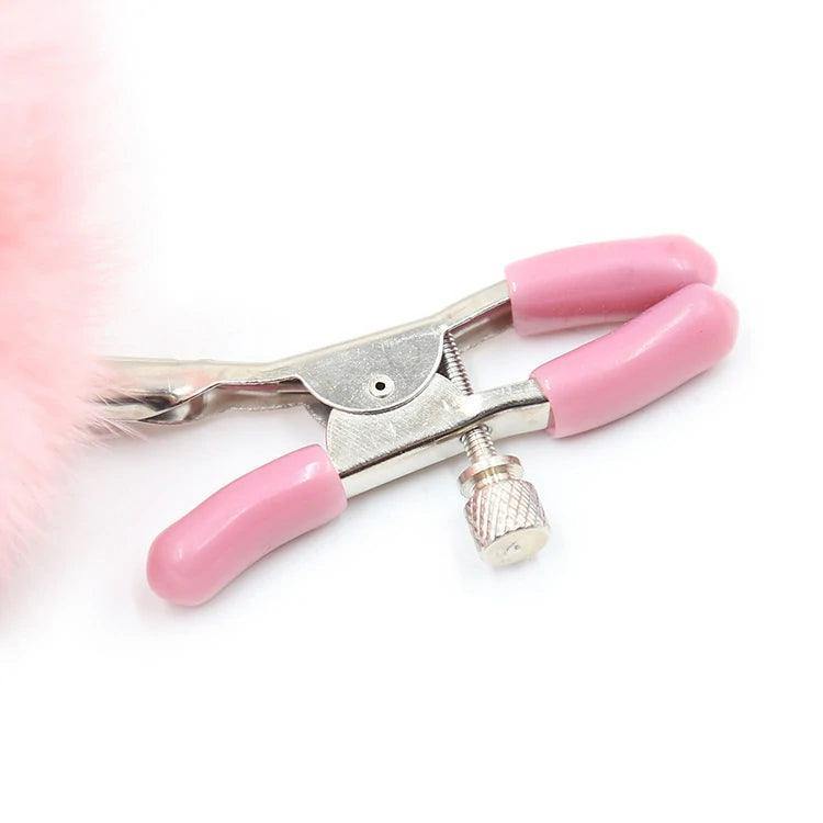 Adjustable Furry Nipple Clamps