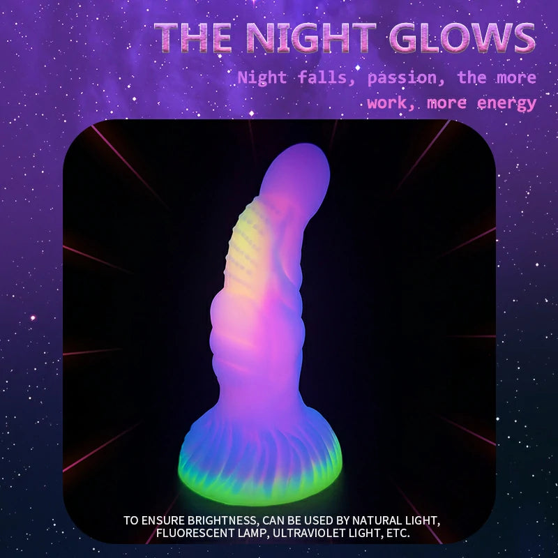 Bizarre Glow Fantasy Giant Elephant-Shaped Dildo