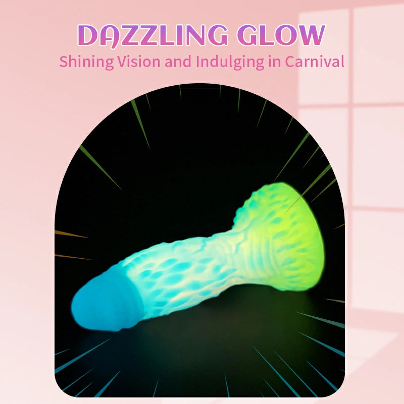 Bizarre Glow Fantasy Pangolin-Shaped Dildo