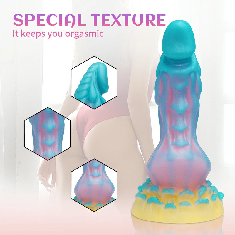 Bizarre Glow Fantasy Gryphon-Shaped Dildo