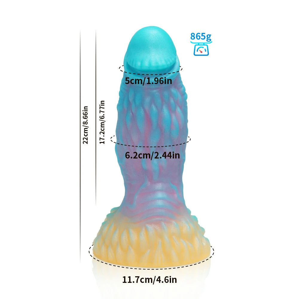 Bizarre Glow Fantasy Pangolin-Shaped Dildo