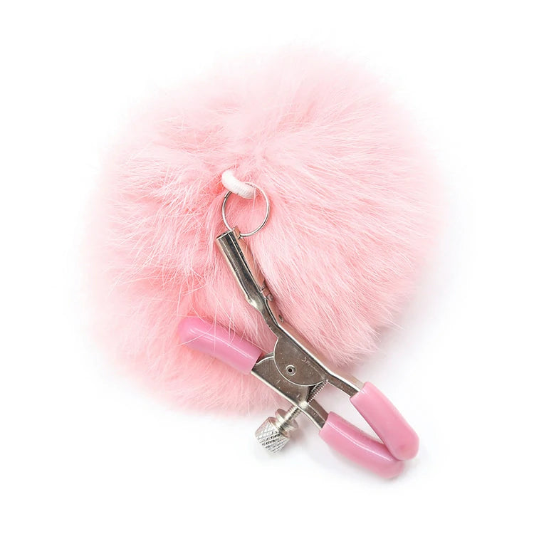 Adjustable Furry Nipple Clamps