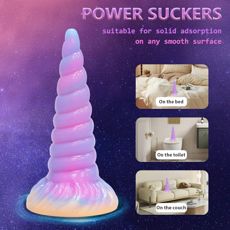 Bizarre Glow Fantasy Unicorn-Shaped Dildo