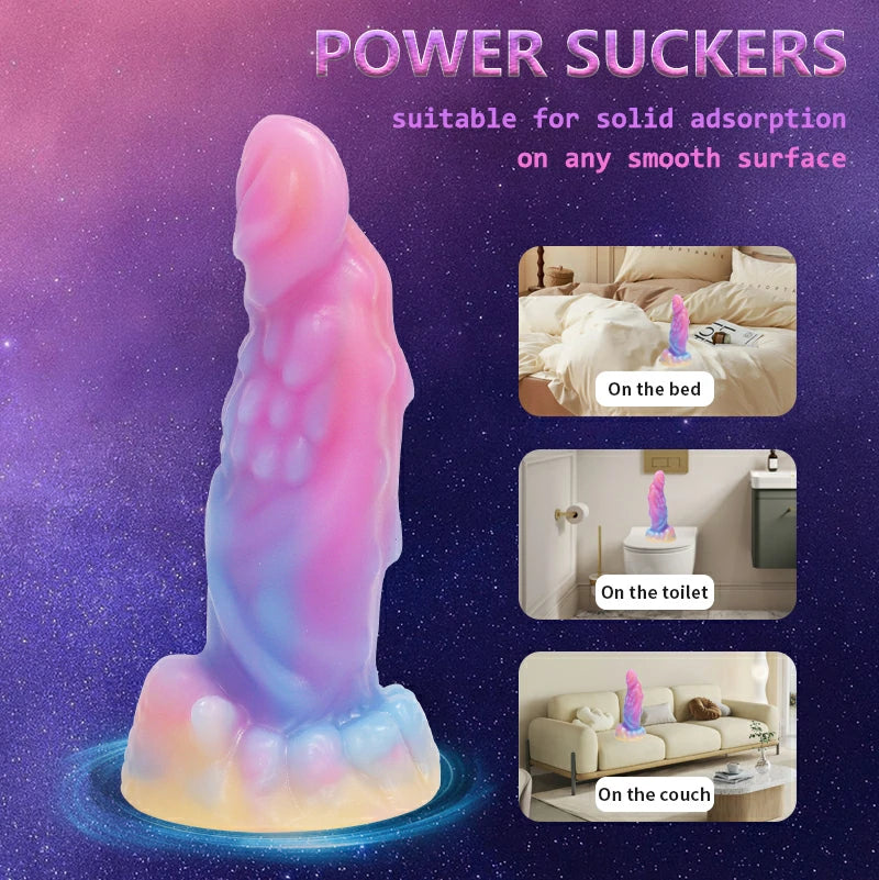 Bizarre Glow Fantasy Cheetah-Shaped Dildo