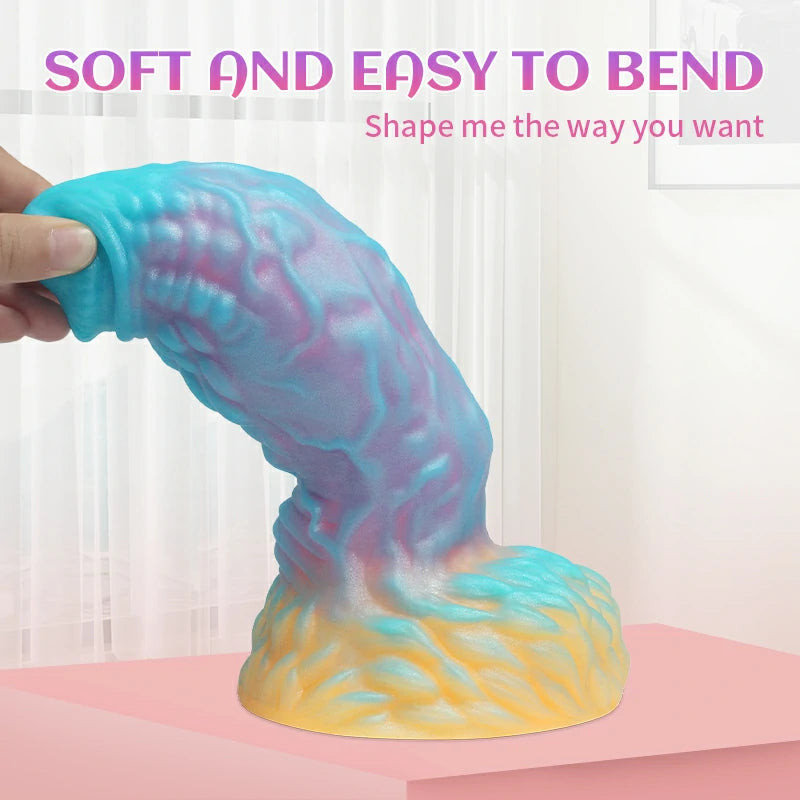 Bizarre Glow Fantasy Pangolin-Shaped Dildo