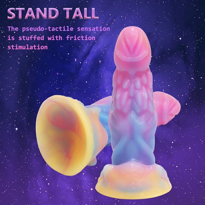 Bizarre Glow Fantasy Cheetah-Shaped Dildo