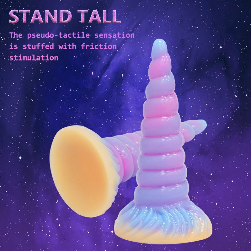 Bizarre Glow Fantasy Unicorn-Shaped Dildo