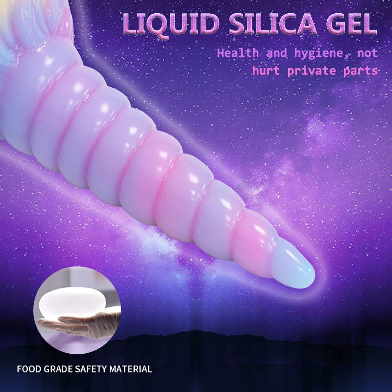 Bizarre Glow Fantasy Unicorn-Shaped Dildo