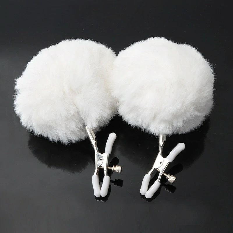 Adjustable Furry Nipple Clamps