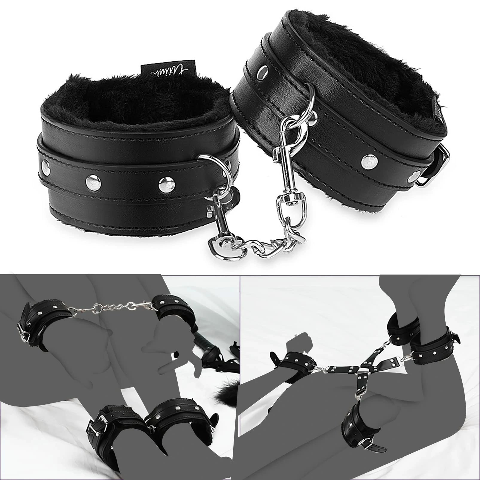 11-Piece Leather Bondage Set