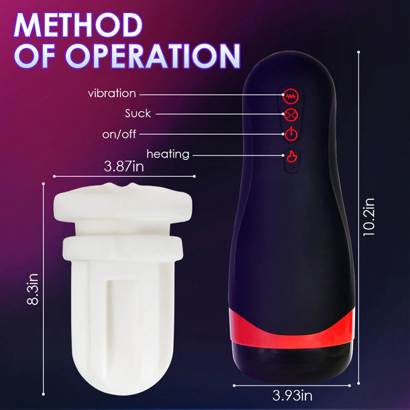 Multi-frequency Vibrating Masturbator