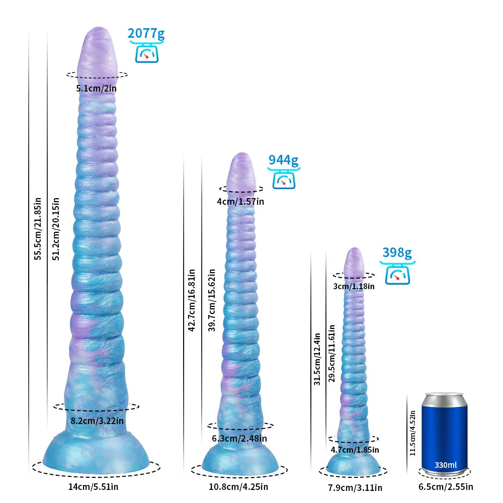 Blue Tentacle Anal Plug