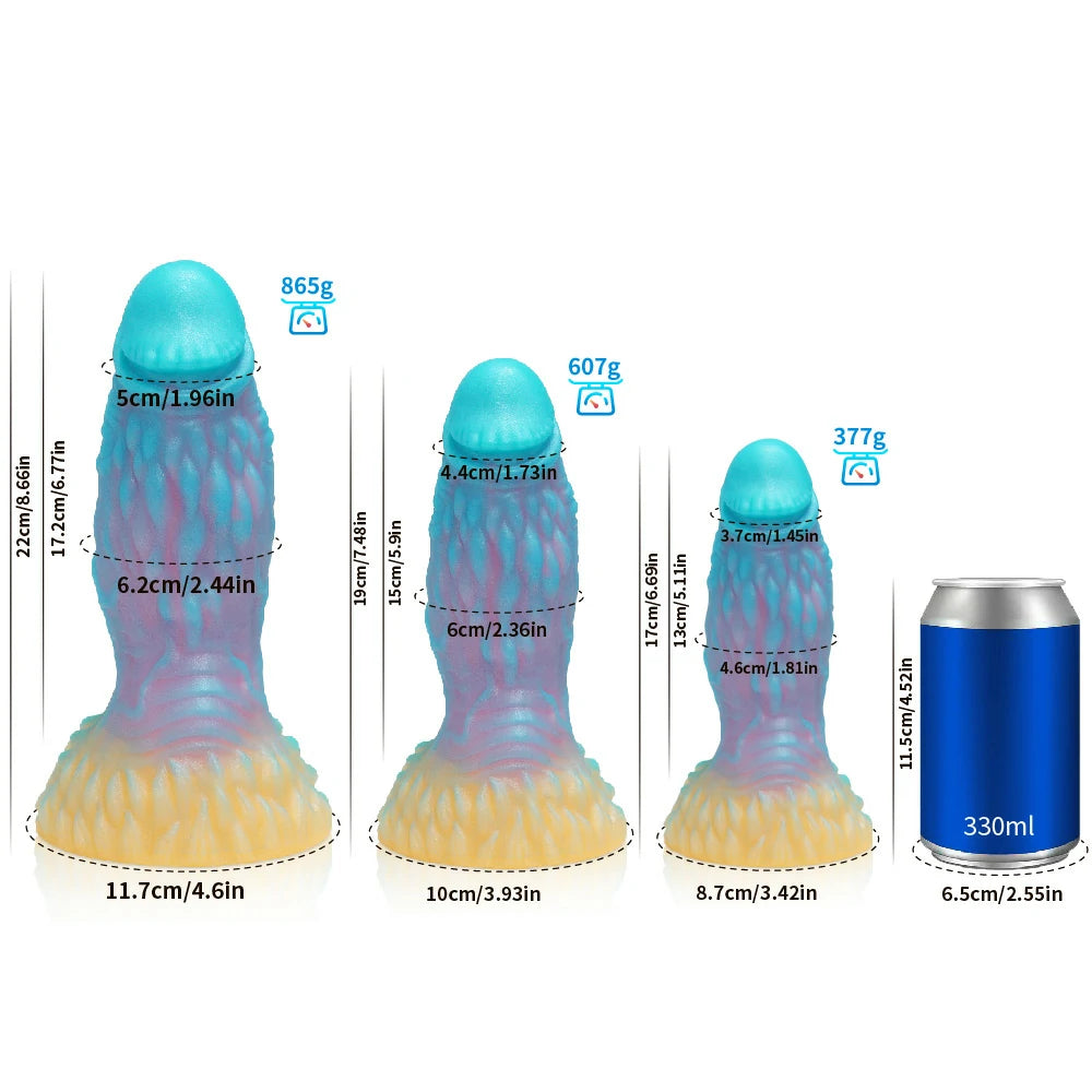 Bizarre Glow Fantasy Pangolin-Shaped Dildo