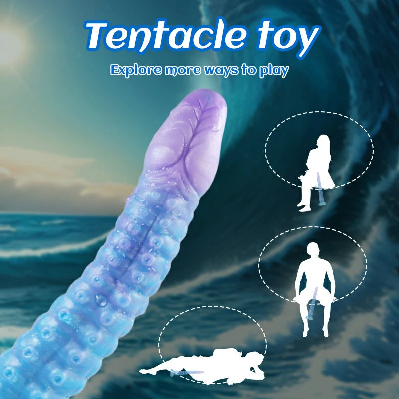 Blue Tentacle Anal Plug