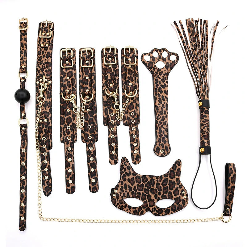 Leopard Print BDSM Kit