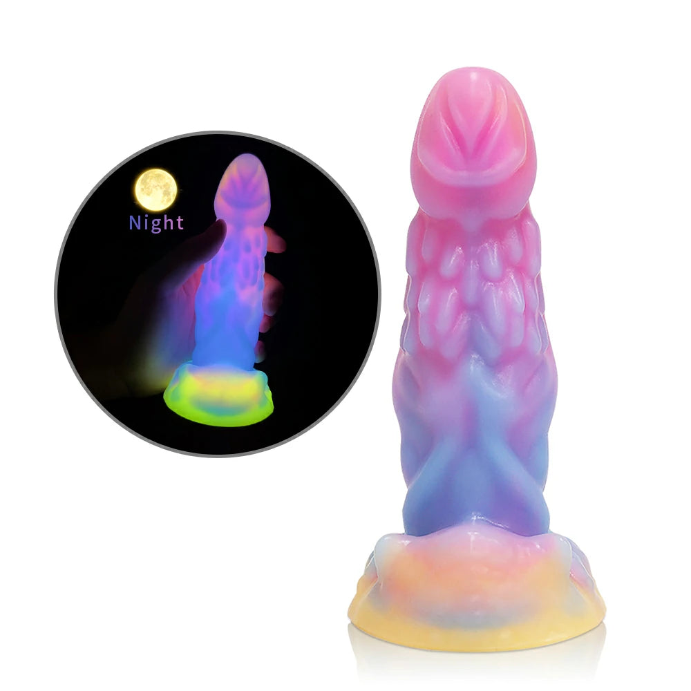 Bizarre Glow Fantasy Cheetah-Shaped Dildo