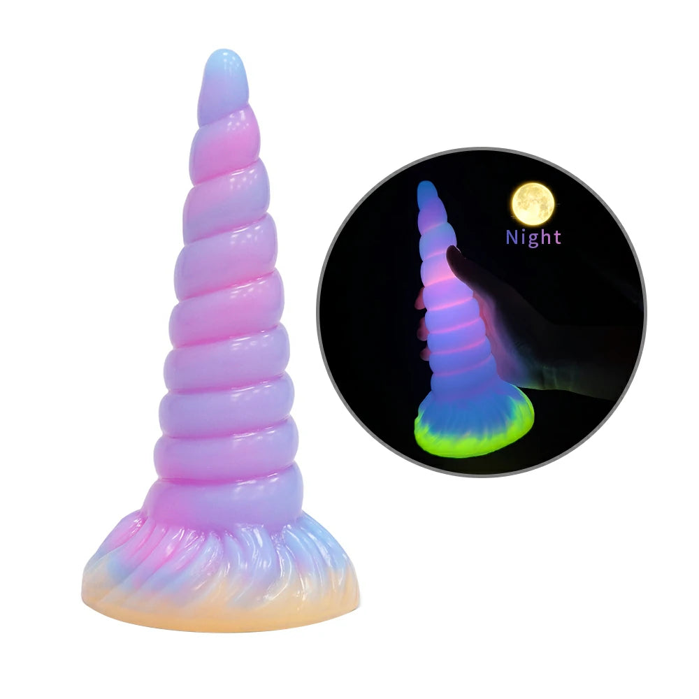 Gode ​​en forme de licorne Bizarre Glow Fantasy