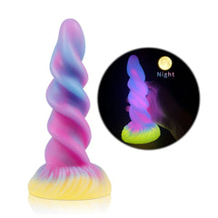 Bizarre Glow Fantasy Spiral Algae-Shaped Dildo