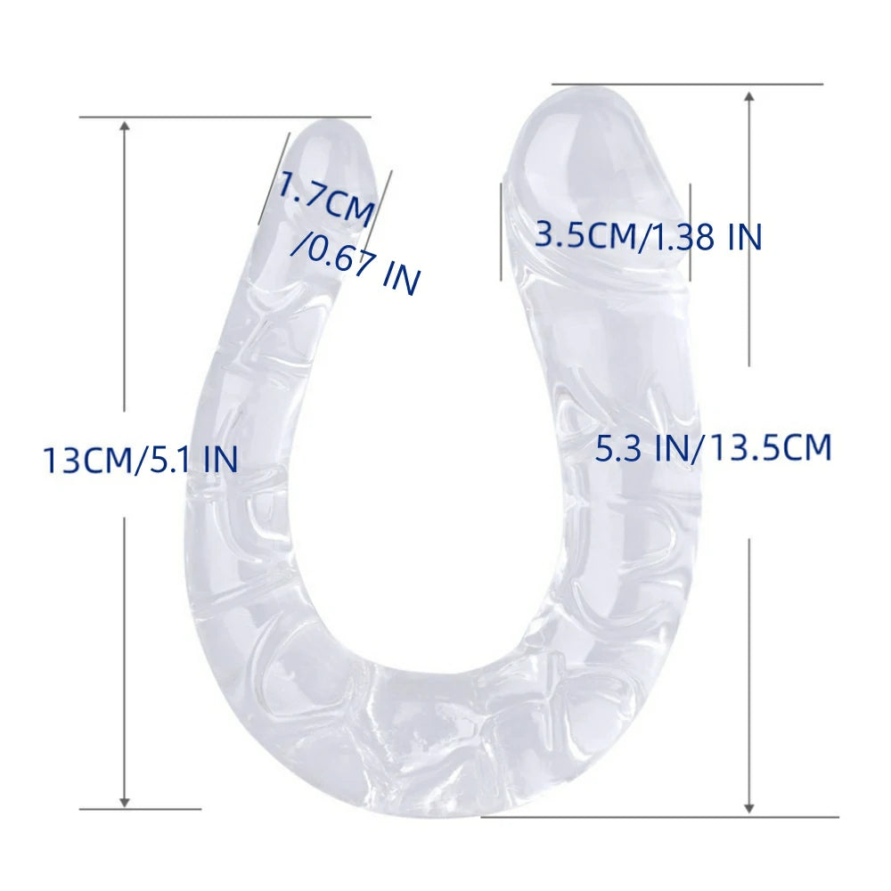 Transparent Double-Ended Dildo