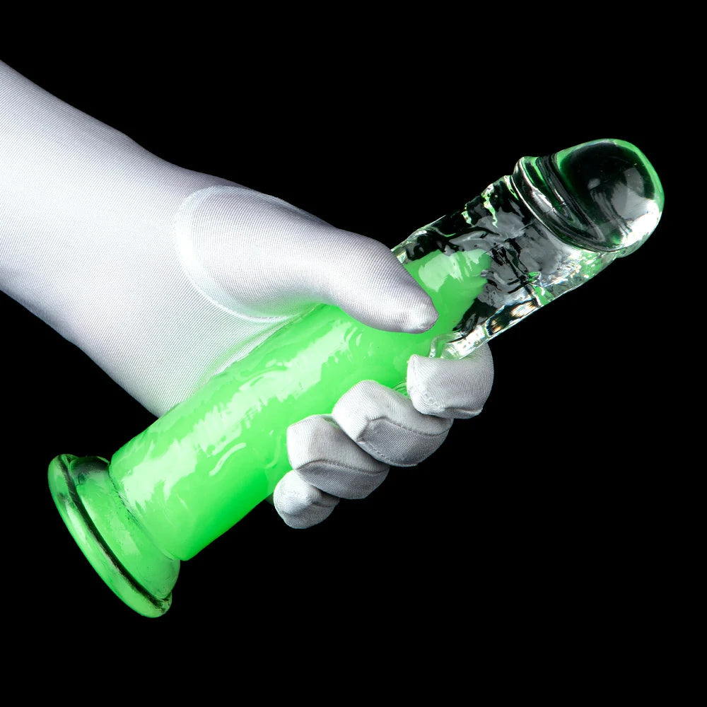 Green Glow Eggless Dildo