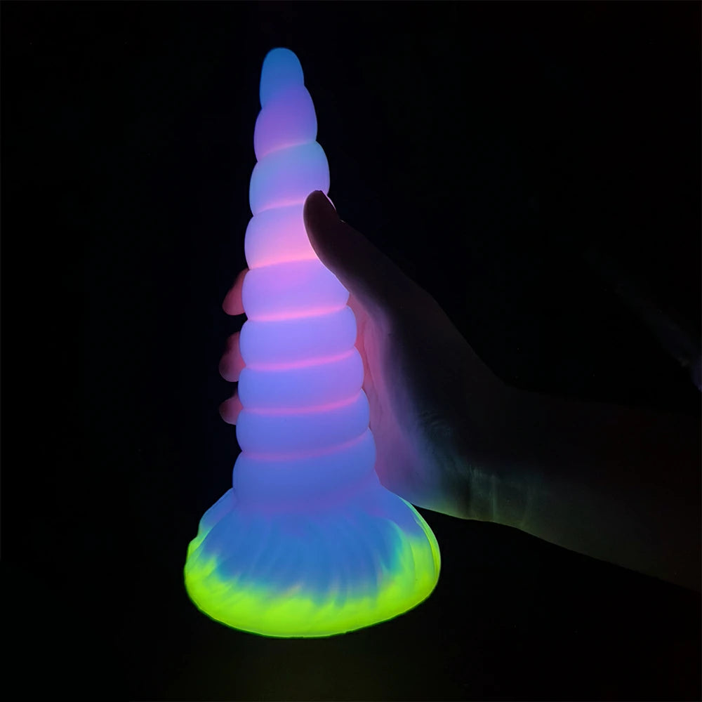 Gode ​​en forme de licorne Bizarre Glow Fantasy