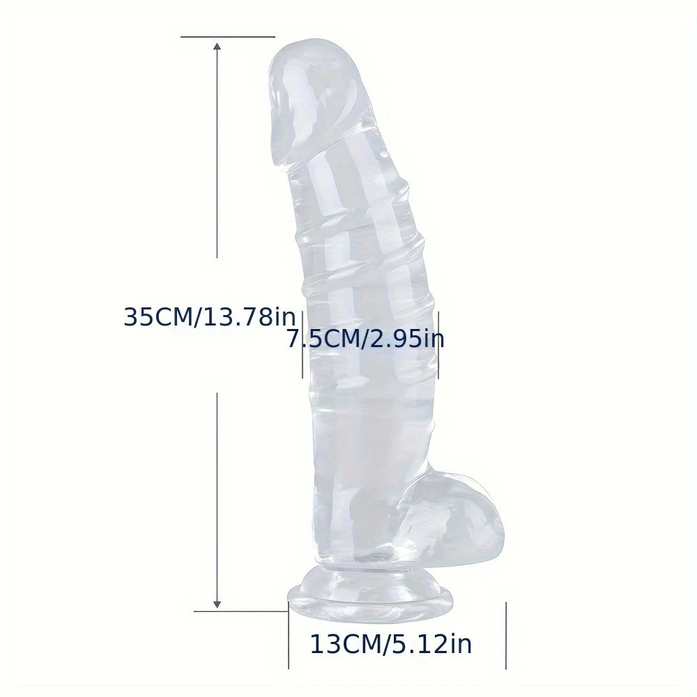 Large and Transparent Dildo