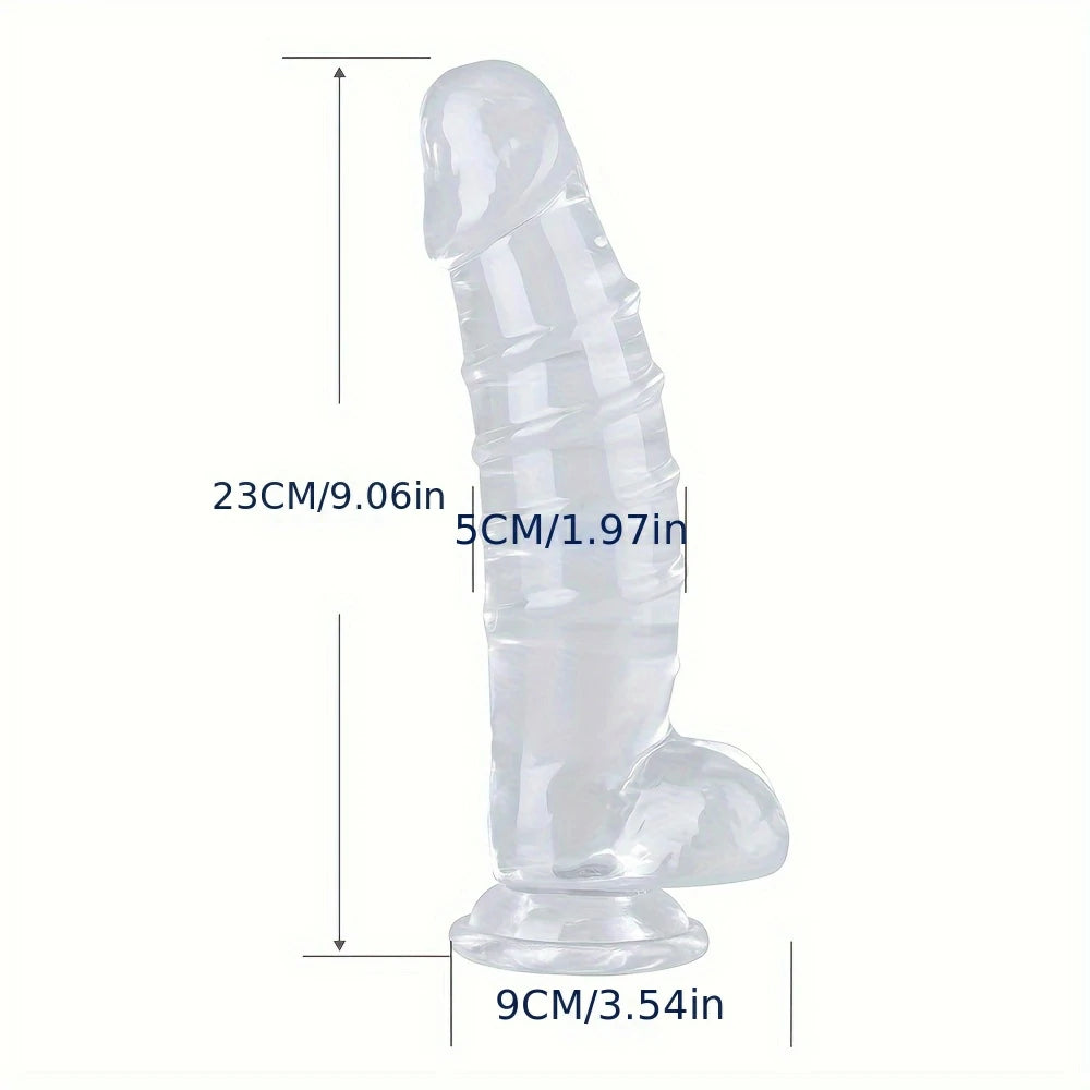 Large and Transparent Dildo