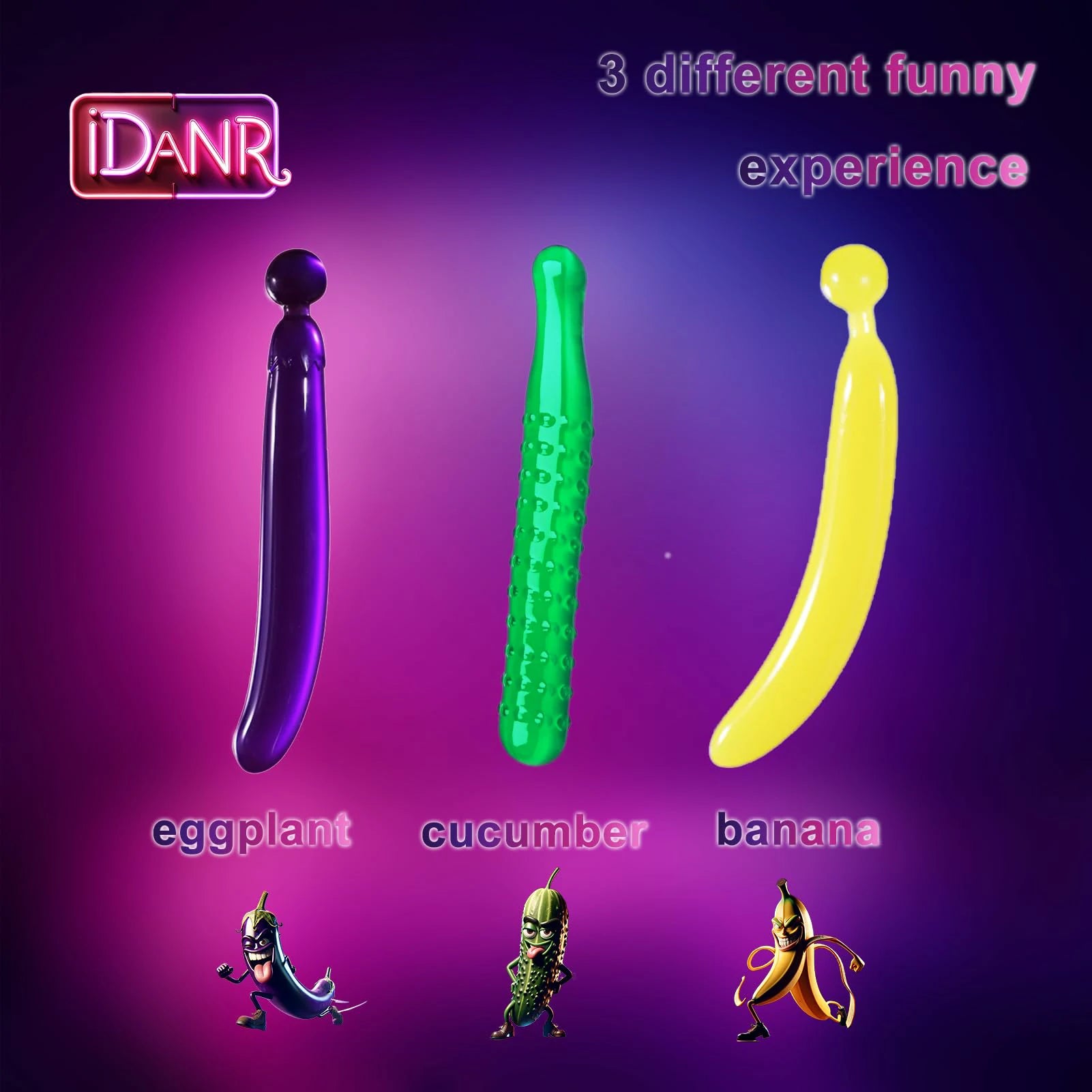 3-in-1 Dual-Ended Fruit-Shaped Dildo