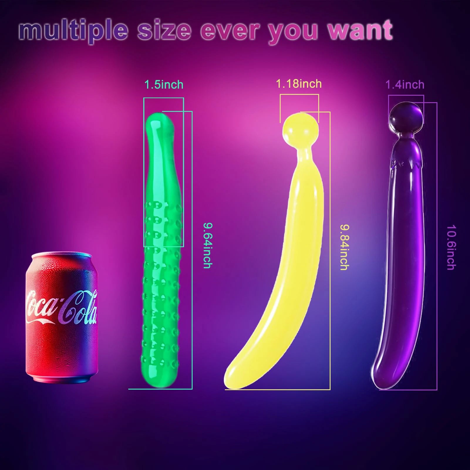 3-in-1 Dual-Ended Fruit-Shaped Dildo