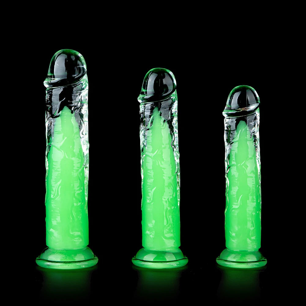 Green Glow Eggless Dildo