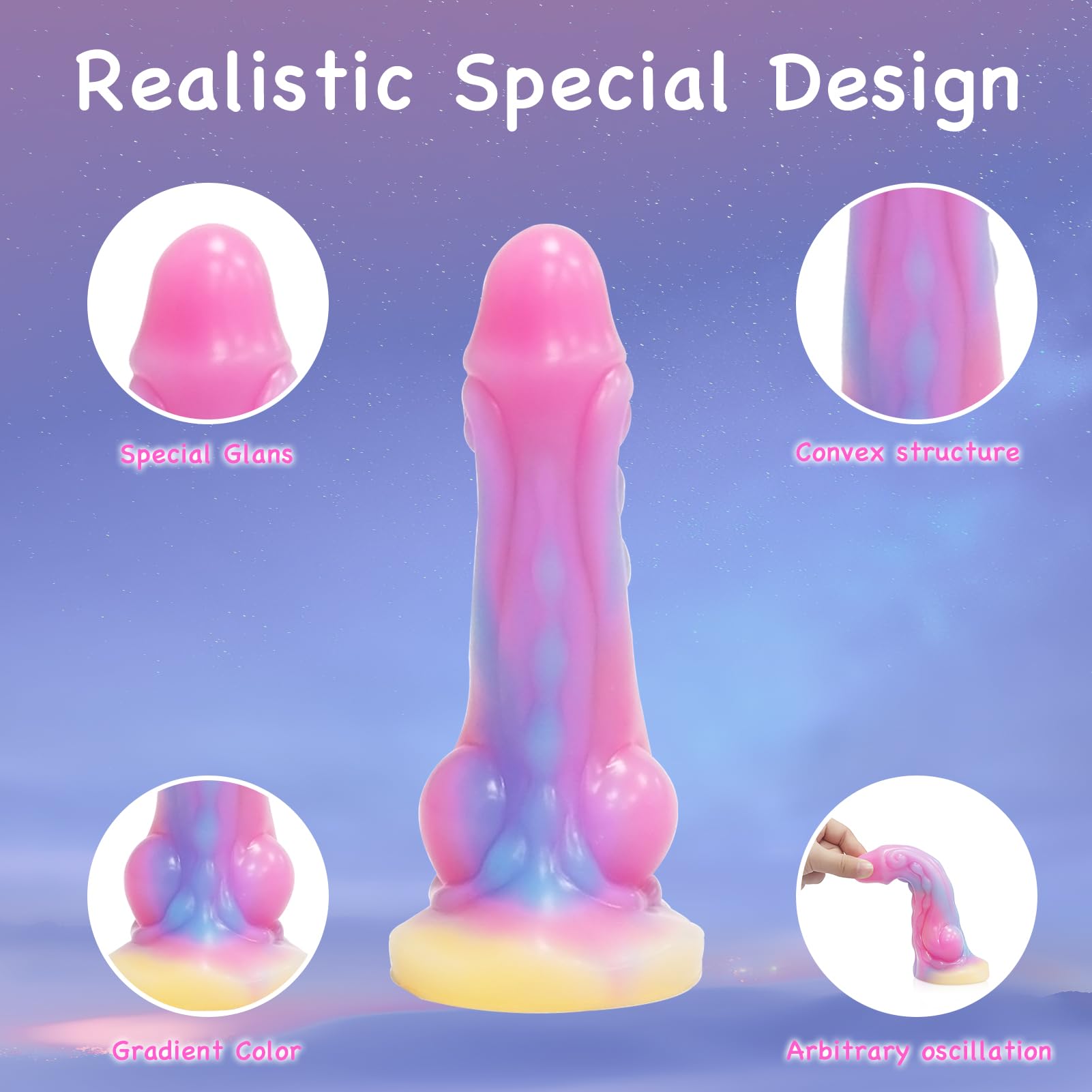 Bizarre Glow Fantasy Monkey-Shaped Dildo