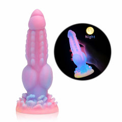 Bizarre Glow Fantasy Dog-Shaped Dildo