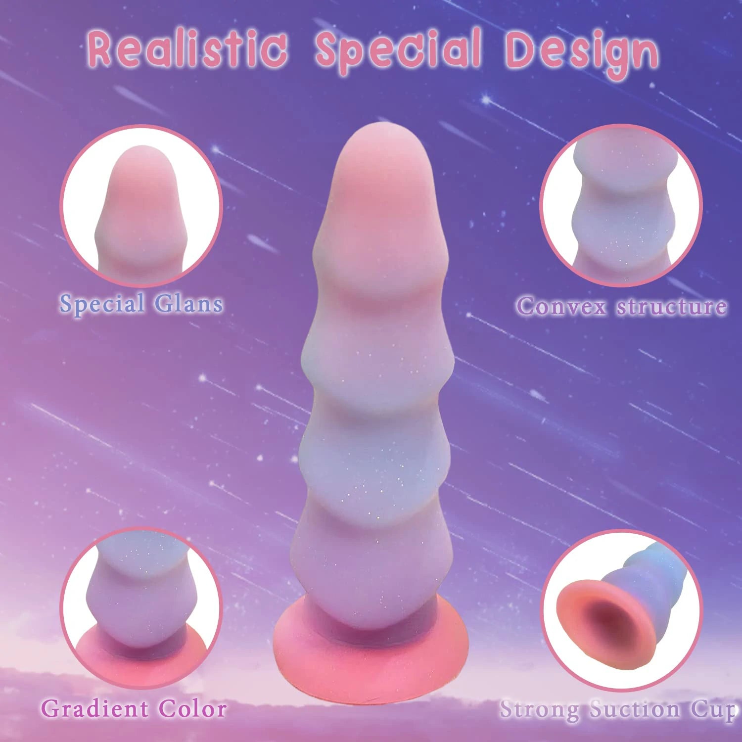 Bizarre Glow Fantasy Scale-Shaped Dildo