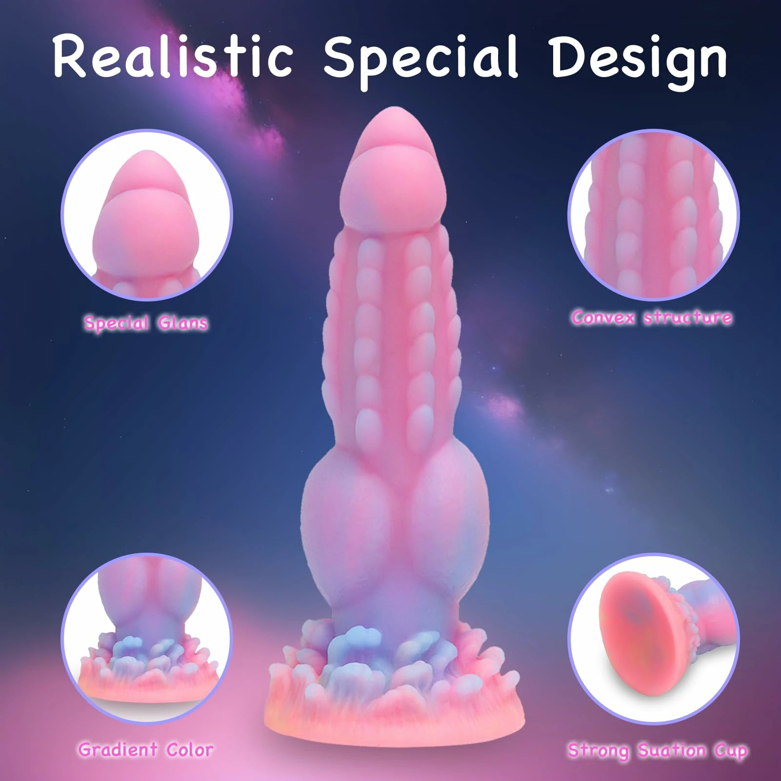 Bizarre Glow Fantasy Dog-Shaped Dildo