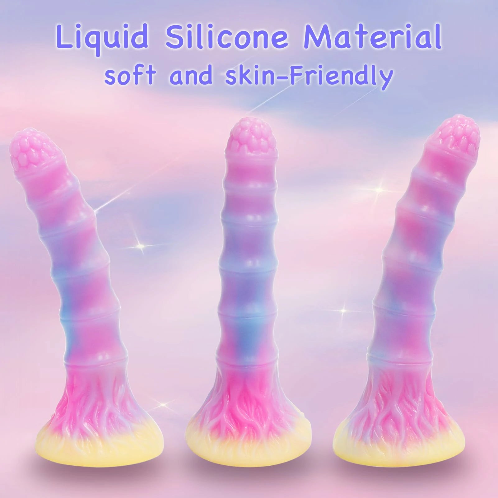 Bizarre Glow Fantasy Bamboo Shoot-Shaped Dildo