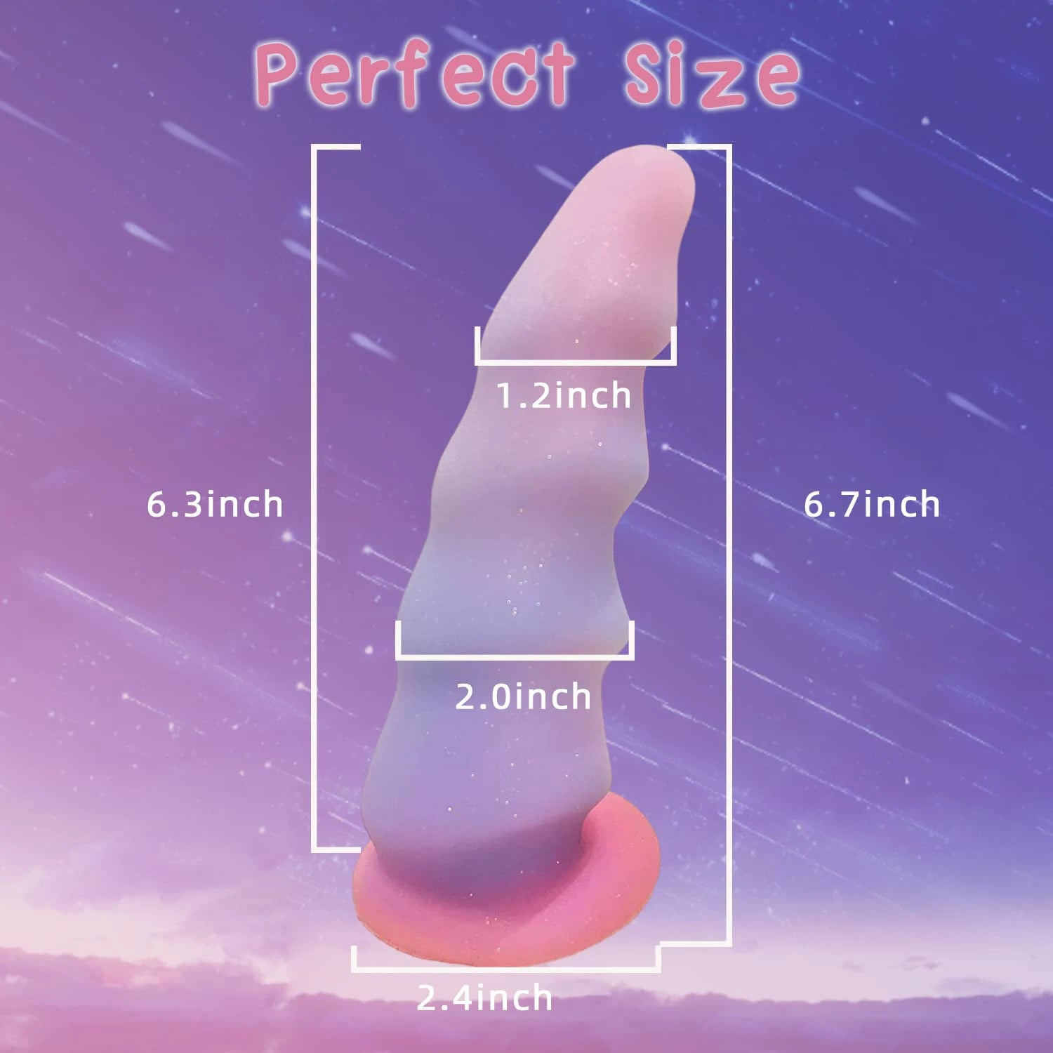 Bizarre Glow Fantasy Scale-Shaped Dildo