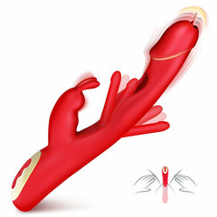 Rabbit-Shaped Dildo with Stretching, Pounding, and Vibrating Functions