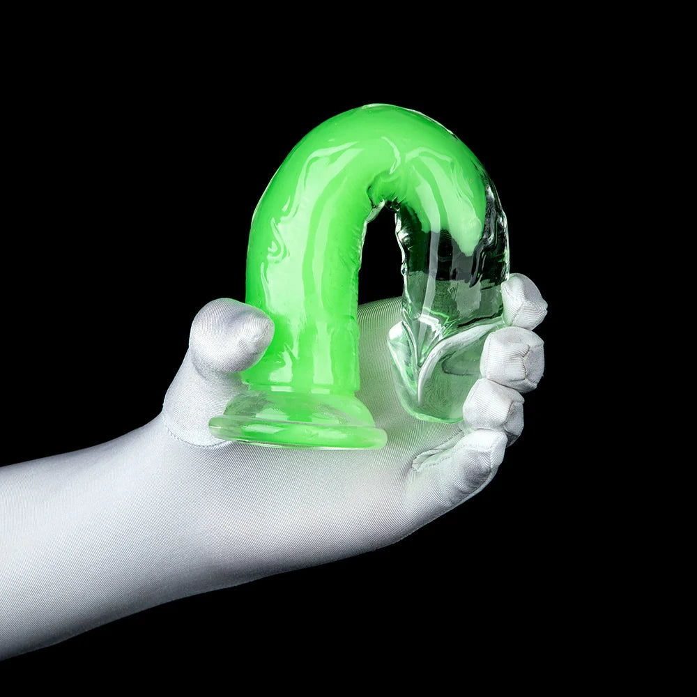 Green Glow Eggless Dildo