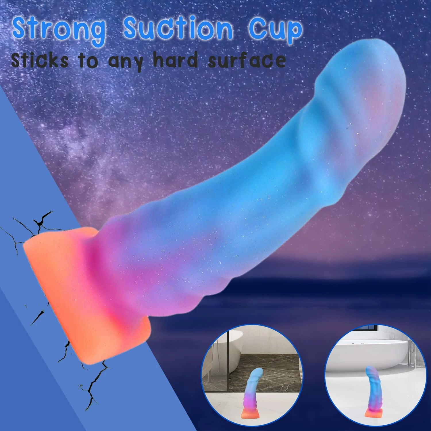 Bizarre Glow Fantasy Moon-Shaped Dildo