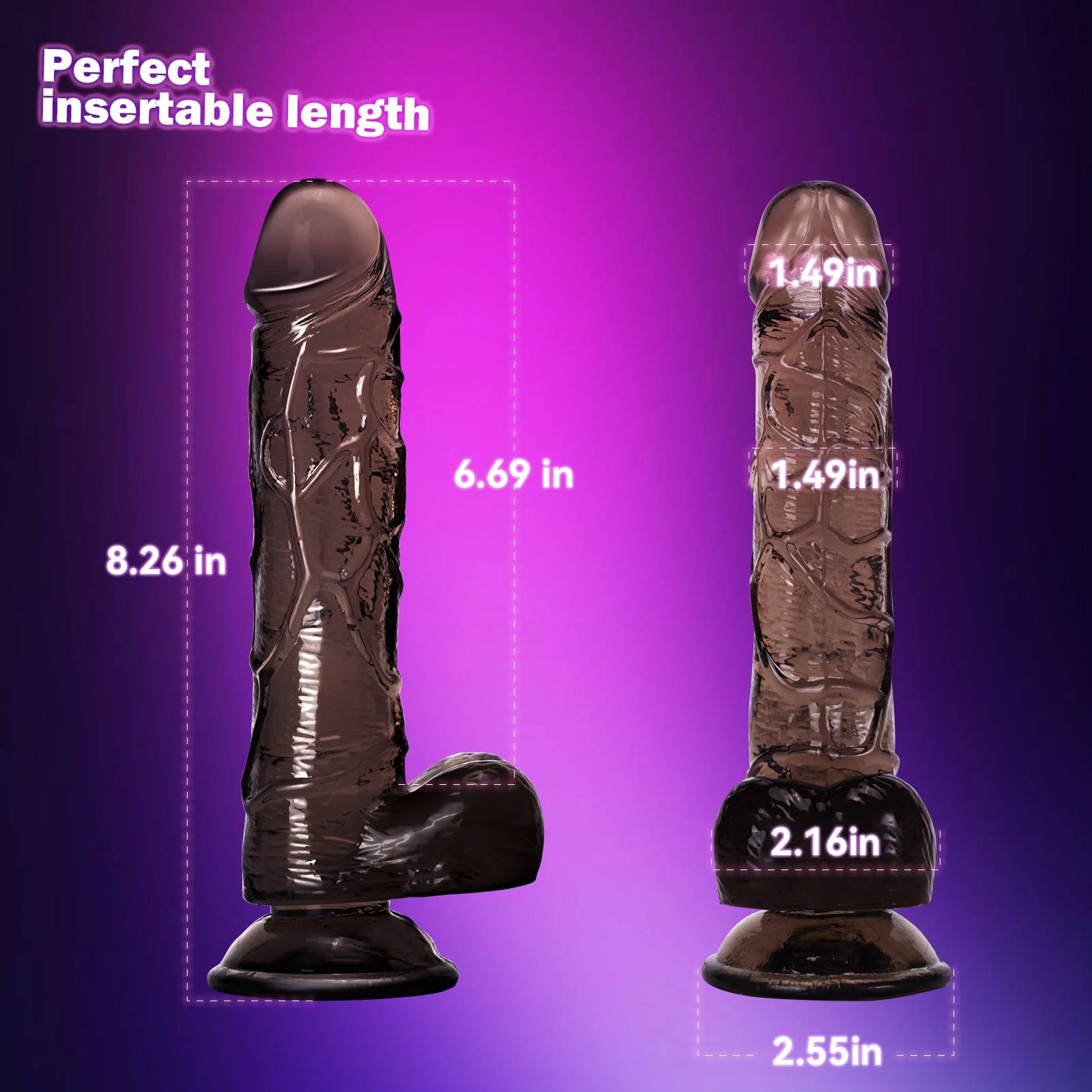 Massive Thick Black Realistic Dildo