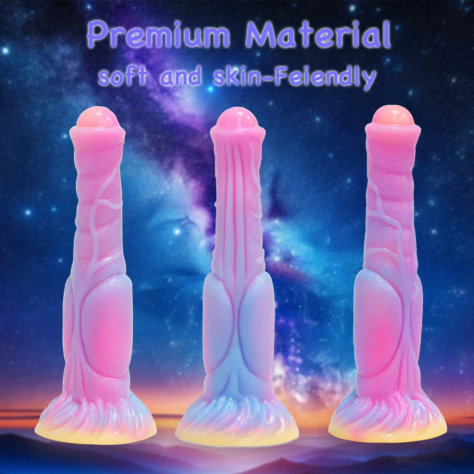 Bizarre Glow Fantasy Horse-Shaped Dildo