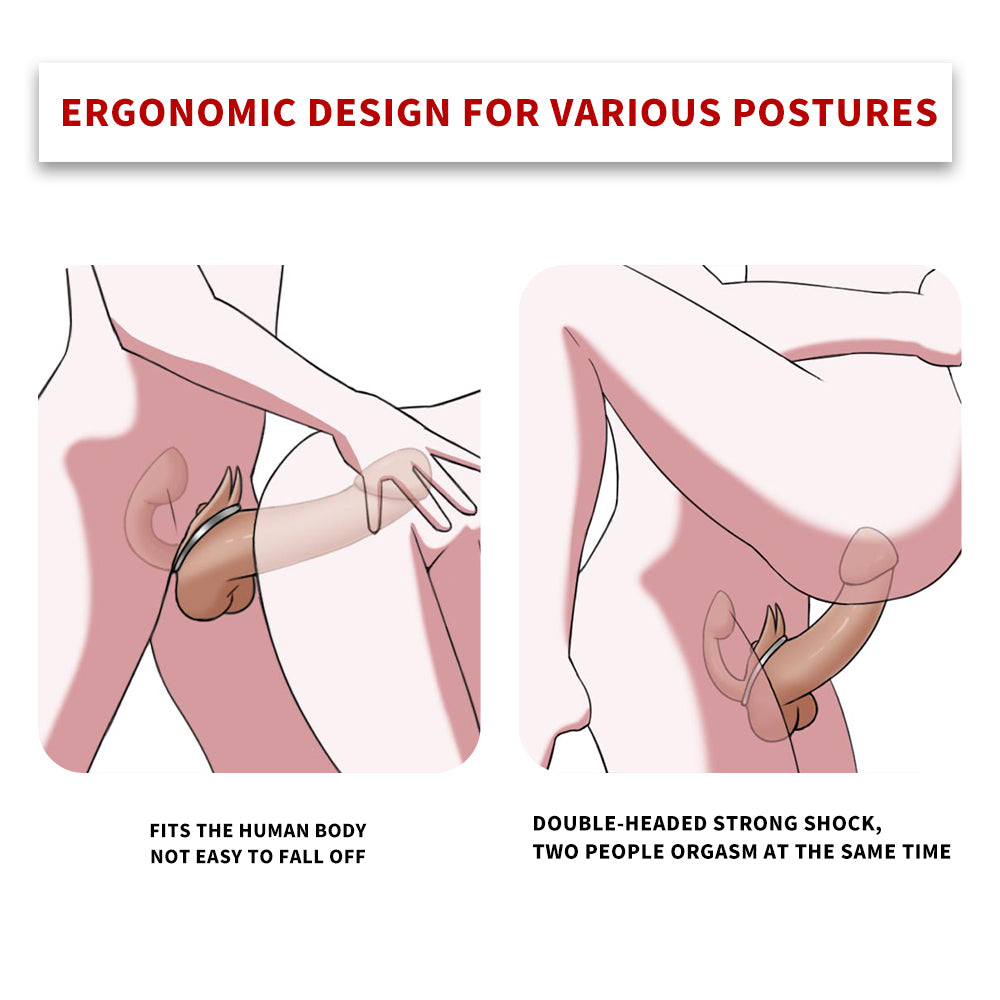 Gode ​​vibrant et extensible à double extrémité