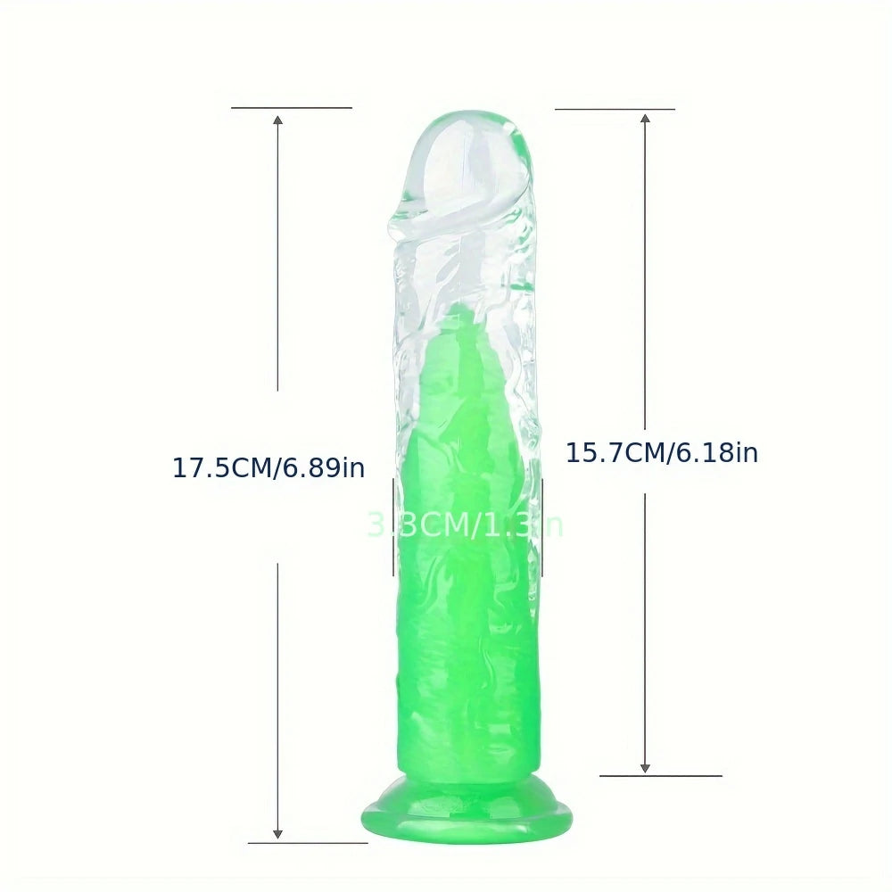 Green Glow Eggless Dildo