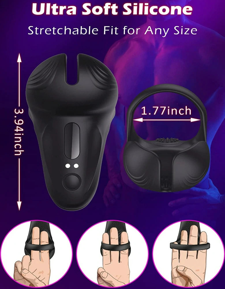 Testicle Vibrating Penis Training Device