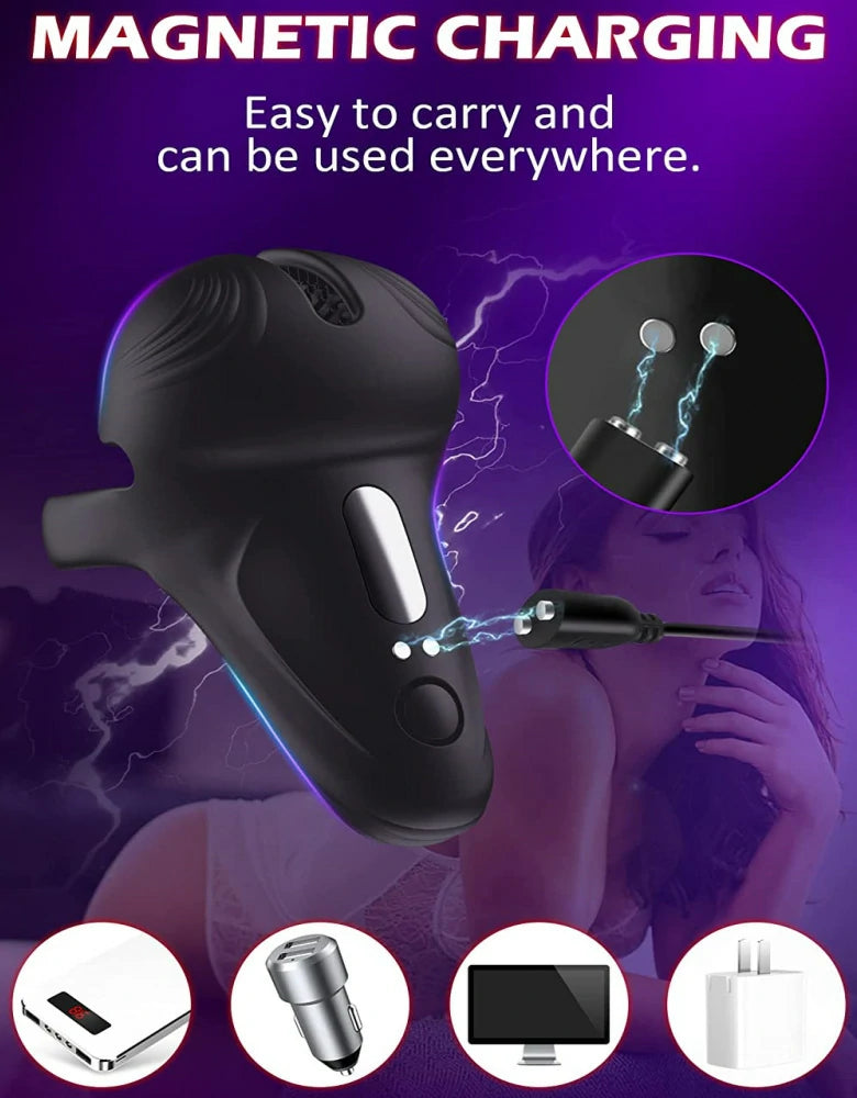 Testicle Vibrating Penis Training Device